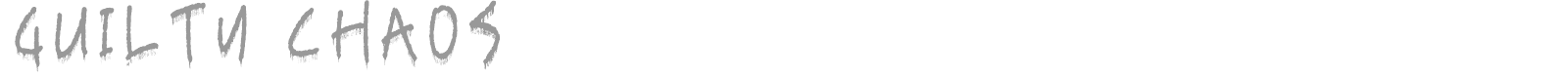 Guilty Chaos font preview